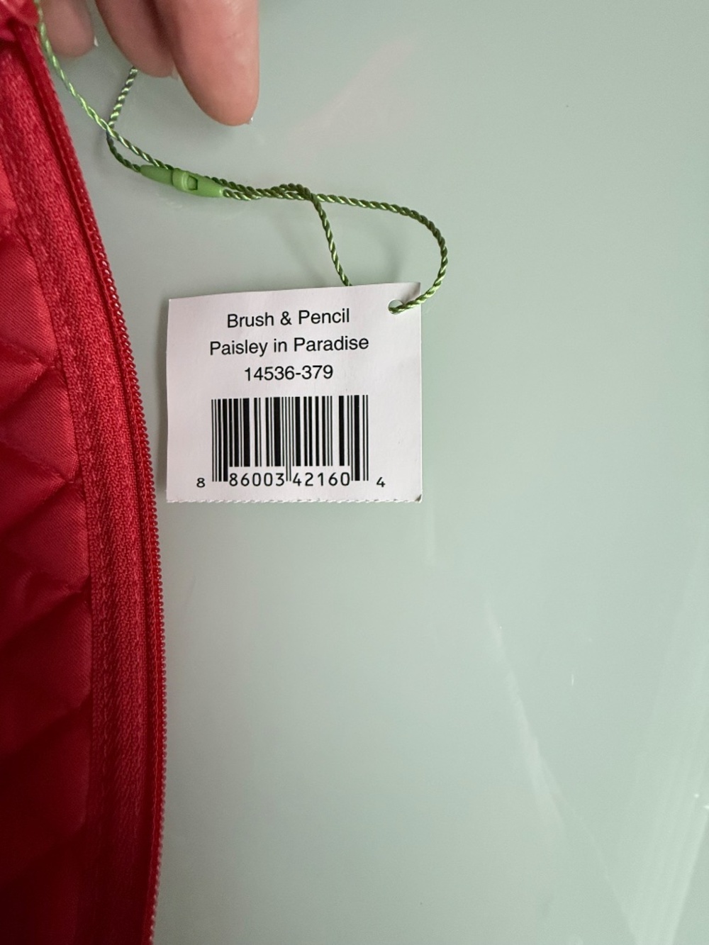 Vera Bradley Paisley in Paradise Brush & Pencil Makeup Bag NWT - Picture 4 of 8